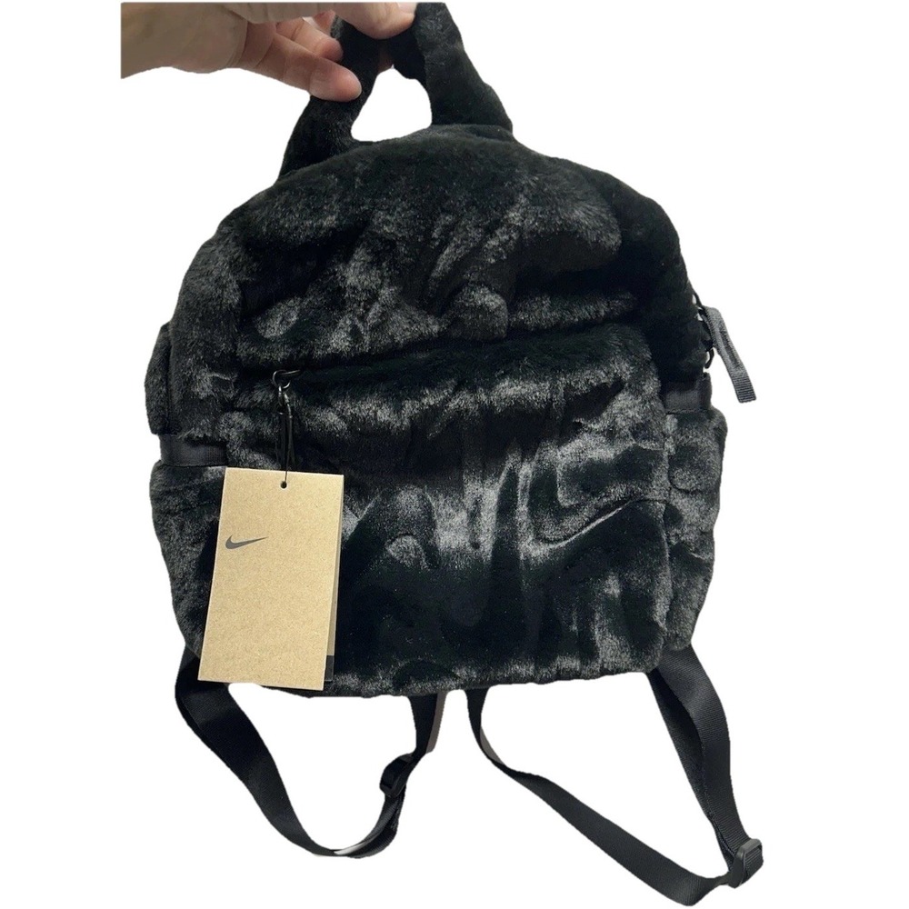 Nike NSW Futura Faux Fur Mini Backpack Women's Backpack Handbag FZ1328-010